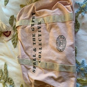 Spell and the gypsy “gypsy duffel bag “brand new, still in packaging in blush.